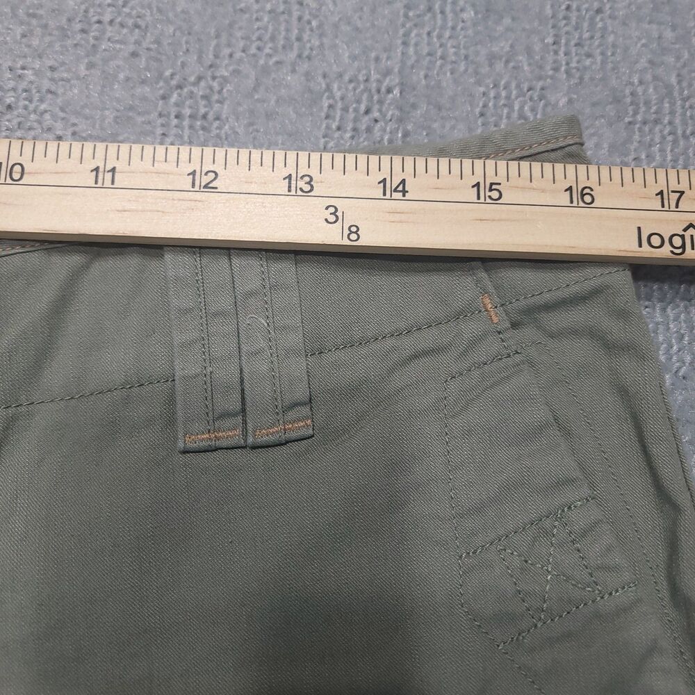 Levis "Crafted With Pride" Shorts Womens 10 Mid Rise Chino Green Cotton - Picture 6 of 16